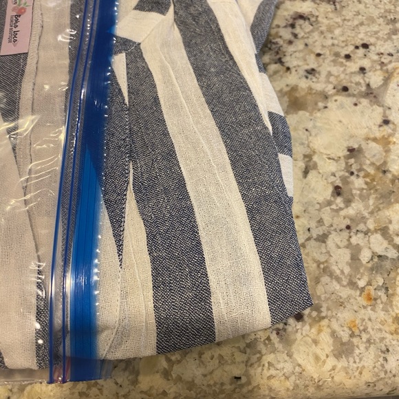 Denim blue & white sleeveless dress - Picture 5 of 5